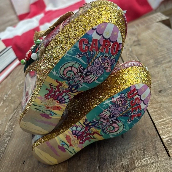 Irregular Choice Santa’s Globe Snowglobe Heels - Never Worn RARE - Picture 13 of 14